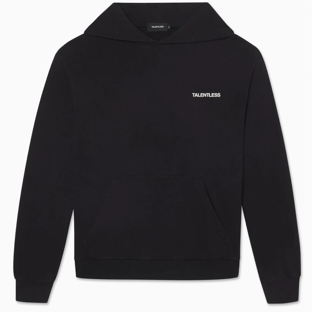 Talentless Lightweight Cotton Hoodie Phantom Black Small